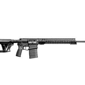Patriot Ordnance Factory Prescott 6mm Creedmoor rifle in black, right-side view