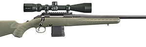 Ruger 26951 American Predator Full Size 223 Rem 10+1 22" Matte Black Threaded Barrel, Matte Black Picatinny Rail Steel Receiver, Moss Green Fixed Synthetic Stock, Vortex Crossfire II 4-12x44mm