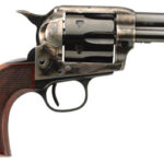 100990 Taylors & Company 556217DE Short Stroke Runnin Iron Deluxe 45 Colt (LC) 6rd 3.50" Blued Cylinder & Barrel Color Case Hardened Steel Frame Checkered Walnut Grip (Taylor Tuned)