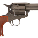 100993 Taylors & Company 550884DE Runnin Iron Black Rock 45 Colt (LC) Caliber with 3.50" Barrel, 6rd Capacity Cylinder, Overall Black Nitride Finish Steel, Checkered Walnut Grip & Overall Taylor Polish