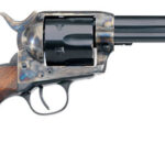 100995 Taylors & Company 700ADE 1873 Cattleman New Model 45 Colt (LC) 6rd 4.75" Blued Cylinder & Barrel Color Case Hardened Steel Frame Walnut Navy Size Grip (Taylor Tuned)