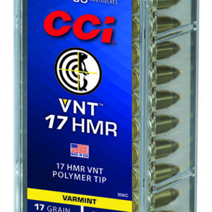 CCI 959CC VNT Rimfire 17 HMR 17 gr Varmint Tipped 50 Per Box/ 40 Case