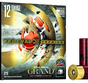 Federal GMT1178 Premium Gold Medal Paper 12 Gauge 2.75" 1 1/8 oz 8 Shot 25 Per Box/ 10 Case