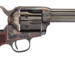 101937 1 Taylors & Company 555152 1873 Cattleman 45 Colt (LC) 6rd 4.75" Blued Cylinder & Barrel Color Case Hardened Steel Frame Checkered Birdshead Walnut Grip