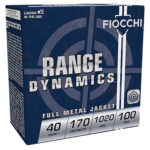 102230 Fiocchi 40ARD100 Range Dynamics 40 S&W 170 gr Full Metal Jacket Truncated Cone 100 Per Box/ 10 Case *Range Pack