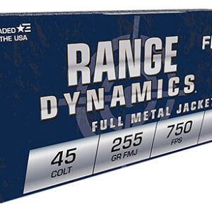 Fiocchi 45LCCMJ Range Dynamics  45 Colt 225 gr Complete Metal Jacket 50 Per Box/ 10 Case