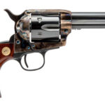 103002 1 Cimarron MP410 Model P 45 Colt (LC) 6 Shot, 4.75" Blued Steel Barrel & Cylinder, Color Case Hardened Steel Frame, Walnut Grip, Exposed Hammer