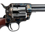 103012 1 Cimarron PP410 Frontier Pre-War 1896-1940 45 Colt (LC) 6 Shot, 4.75" Blued Steel Barrel, Blued Cylinder, Color Case Hardened Steel Frame, Walnut Grip, Exposed Hammer