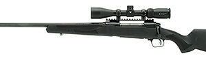 Savage 110 Apex Hunter XP 6.5 Creedmoor left-hand rifle with Vortex Crossfire II 3-9x40 scope and black synthetic stock