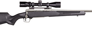 Savage Arms 57355 110 Apex Storm XP 338 Win Mag 3+1 24", Matte Stainless Metal, Synthetic Stock, Vortex Crossfire II 3-9x40mm Scope