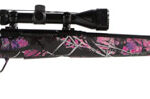 104493 Savage Arms 57273 Axis XP Compact Compact 7mm-08 Rem 4+1 20" Matte Black Button-Rifled Barrel, Drilled & Tapped Steel Receiver, Muddy Girl Fixed Synthetic Stock, Weaver 3-9x40mm