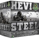 105911 HEVI-Shot HS61224 HEVI-Steel 12 Gauge 2.75" 1 1/8 oz 4 Shot 25 Per Box/ 10 Case