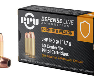 PPU PPD40 Defense  40 S&W 180 gr Jacket Hollow Point 50 Per Box/ 10 Case