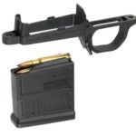 10654 Magpul MAG497-BLK Bolt Action Mag Well Hunter 700 Stock Made of Polymer w/ Black Finish Includes PMAG5 7.62 AC Magazine