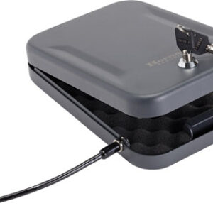 Hornady 95200 Standard Lock Box Large Key Entry Black Steel Holds 1 Handgun 9.50" L x 6.50" W x 1.75" D