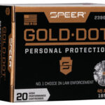 108170 Speer 23964GD Gold Dot Personal Protection 45 ACP 185 gr Hollow Point 20 Per Box/ 10 Case