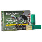 108416 Remington Ammunition 28031 Premier Magnum Turkey High Velocity 12 Gauge 3" 1 3/4 oz 5 Shot 5 Per Box/ 20 Cs