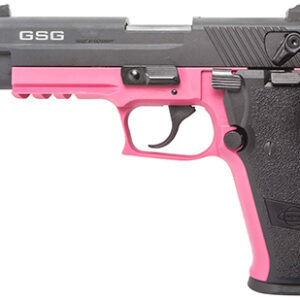 German Sport Guns FireFly .22 LR pistol with 4.9 inch threaded barrel and pink zinc alloy frame