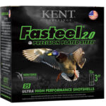 109006 1 Kent Cartridge K123FS322 Fasteel 2.0 12 Gauge 3" 1 1/8 oz 2 Shot 25 Per Box/ 10 Case