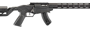 Ruger Precision Rimfire .22 WMR 18-inch rifle in black with adjustable Quick-Fit stock
