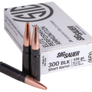 Sig Sauer E300H1SBR20 Elite Performance  300 Blackout 120 gr Copper Solid 20 Per Box/ 10 Case