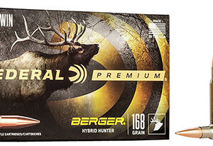 Federal P308BCH1 Premium  308 Win 168 gr Berger Hybrid Hunter 20 Per Box/ 10 Case