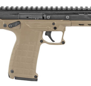 Kel-Tec CP33TAN CP33  22 LR 33+1 5.50" Black Ported/Threaded Barrel, Black Serrated/Optic Ready Slide, Tan Polymer Frame w/Picatinny Rail, Black Polymer Grip Ambidextrous