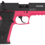 112660 GSG GERG2210FFP FireFly 22 LR 10+1 4" Black Serrated Slide, Pink Zinc Alloy w/Accessory Rail Frame, Black Polymer Grip