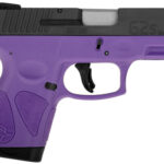 112684 Taurus 1G2S931DP G2S Compact 9mm Luger 7+1 3.26" Matte Stainless Steel Barrel, Matte Black Black Carbon Steel Slide, Dark Purple Polymer Frame w/Picatinny Rail, Dark Purple Polymer Grip