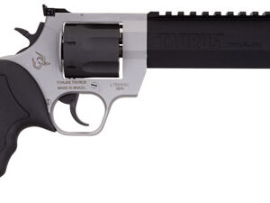 Taurus Raging Hunter .454 Casull two-tone revolver with 6.75 inch ported barrel and black rubber cushioned grip