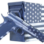 113029 Citadel CITC45FUSGAC M1911 Flag 45 ACP 8+1, 5" Stainless Steel Barrel, American Flag Gray Cerakote Serrated Steel Slide, Steel Frame w/Beavertail, Matching Ammo Can, Ambidextrous