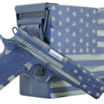 113030 Citadel CITC45FUSBAC M1911 Flag 45 ACP 8+1 5" Stainless Steel Barrel, American Flag Bazooka Green Cerakote Serrated Steel Slide, Steel Frame w/Beavertail, Features Matching Ammo Can, Ambidextrous