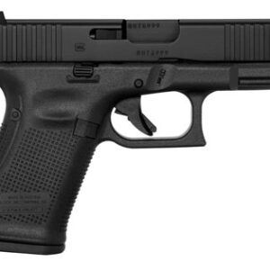 Glock PA195S201 G19 Gen5 Compact 9mm Luger 10+1 4.02" Black GMB Barrel, Black nDLC Serrated Slide, Black Polymer Frame w/Picatinny Rail, Black Textured w/Interchangeable Backstrap Grip. Ambidextrous
