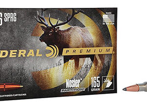 Federal P3006AD Premium  30-06 Springfield 165 gr Nosler Partition 20 Per Box/ 10 Case