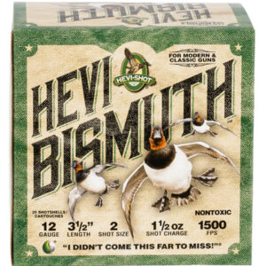 HEVI-Shot HS14502 HEVI-Bismuth  12 Gauge 3.50" 1 1/2 oz Bismuth 2 Shot 25 Per Box/10 Case