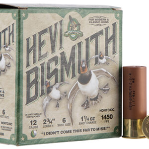 HEVI-Shot HS14706 HEVI-Bismuth  12 Gauge 2.75" 1 1/4 oz Bismuth 6 Shot 25 Per Box/ 10 Case