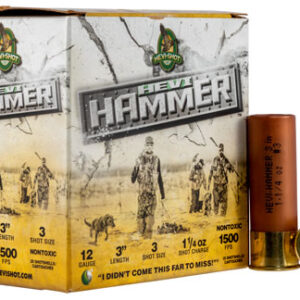 HEVI-Shot HS28003 HEVI-Hammer  12 Gauge 3" 1 1/4 oz 3 Shot 25 Per Box/ 10 Case