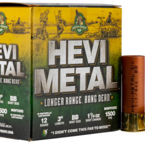 HEVI-Metal HS38088 HEVI-Metal Longer Range 12 Gauge 3" 1 1/4 oz BB Shot 25 Per Box/ 10 Case