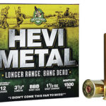 114162 HEVI-Metal HS38508 HEVI-Metal Longer Range 12 Gauge 3.50" 1 1/2 oz BBB Shot 25 Per Box/ 10 Case