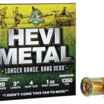 114169 HEVI-Metal HS39004 HEVI-Metal Longer Range 20 Gauge 3" 1 oz 4 Shot 25 Per Box/ 10 Case