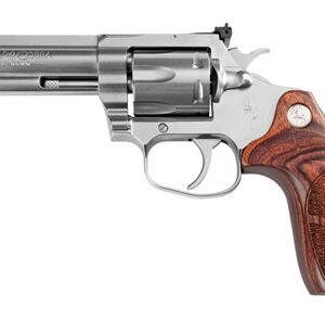 Colt King Cobra Target .357 Magnum stainless revolver with Altamont wood grips and fiber-optic front sight