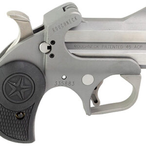 Bond Arms Roughneck .45 ACP 2.5 inch stainless derringer with black rubber grips