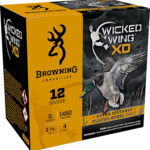 116346 Browning Ammo B193411234 Wicked Wing XD 12 Gauge 3" 1 1/4 oz 4 Shot 25 Per Box/ 10 Case