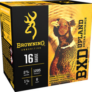Browning Ammo B193511626 BXD Upland 16 Gauge 2.75" 1 1/8 oz 6 Shot 25 Per Box/ 10 Case