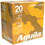 116404 Aguila 1CHB2007 Birdshot High Velocity 20 Gauge 2.75" 1 oz 7.5 Shot 25 Per Box/ 10 Case