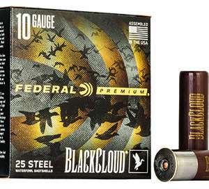 Federal PWBX1072 Black Cloud FS 10 Gauge 3.50" 1 5/8 oz 2 Shot 25 Per Box/ 10 Case