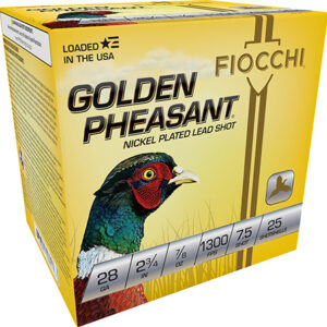 Fiocchi 28GP75 Golden Pheasant Extrema 28 Gauge 2.75" 7/8 oz 7.5 Shot 25 Per Box/ 10 Case