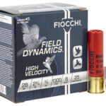 116597 Fiocchi 28HV8 Field Dynamics High Velocity 28 Gauge 2.75" 3/4 oz 8 Shot 25 Per Box/ 10 Case