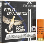 116603 Fiocchi 12GT75 Field Dynamics Dove & Quail 12 Gauge 2.75" 1 oz 7.5 Shot 25 Per Box/ 10 Case