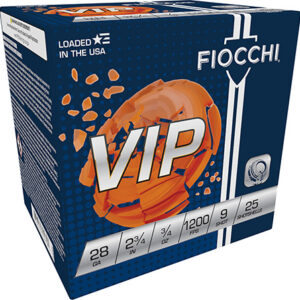 Fiocchi 28VIP9 Exacta Target VIP 28 Gauge 2.75" 3/4 oz 9 Shot 25 Per Box/ 10 Case